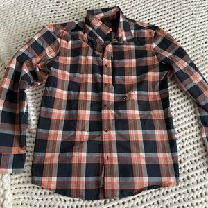 Oakley Orange plaid button up